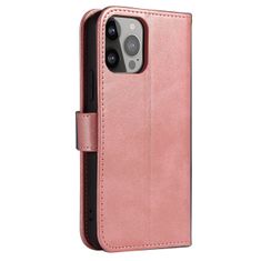 slomart magnet case elegantna knjižna omara s stojalom za iphone 13 pro max roza