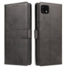 slomart magnet case elegantna knjižna torbica s stojalom za samsung galaxy a22 5g črna