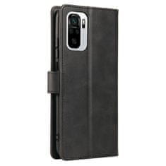 slomart magnetno ohišje elegantno ohišje s prevleko in funkcijo stojala xiaomi redmi note 10 5g / poco m3 pro black