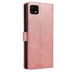 slomart magnet case elegantna knjižna torbica s stojalom za samsung galaxy a22 4g roza