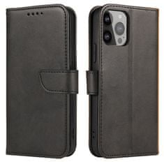 slomart eleganten etui magnet case v obliki knjižne police s stojalom za iphone 13 pro max črn