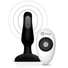 B-Vibe Novice vibrirajoč analni čep z daljinskim vodenjem, black