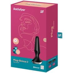 Satisfyer Plug Ilicious 2 vibrirajoč analni čep, črn