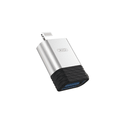 XO Adapter USB na Lightning 8-pin NB186 OTG srebrn