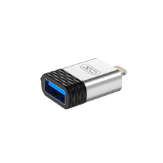 XO Adapter USB na Lightning 8-pin NB186 OTG srebrn