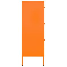 Vidaxl Omarica s predali oranžna 80x35x101,5 cm jeklo