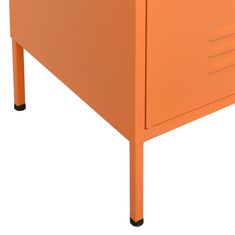 Vidaxl Omara za shranjevanje oranžna 80x35x101,5 cm jeklo