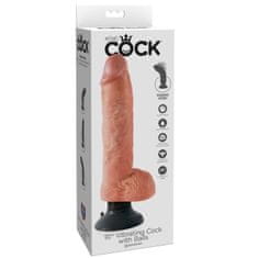 King Cock vibrirajoč dildo, 25.5 cm, črn