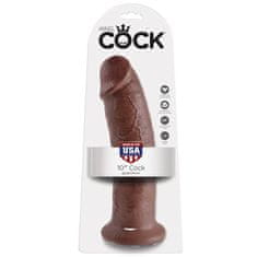 King Cock  10" dildo, rjav, 25 cm