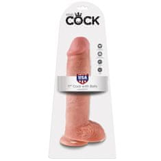 King Cock 11" dildo, roza, 28 cm