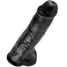 King Cock 11" dildo, črn, 28 cm