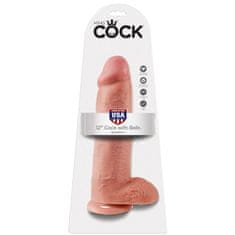 King Cock 12" dildo, roza, 30.5 cm