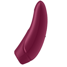 Satisfyer Curvy 1+ vibrator na zračni tlak, rdeč