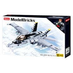 Sluban Model Bricks M38-B0928 F/A-18 Super Bumblebee Fighter