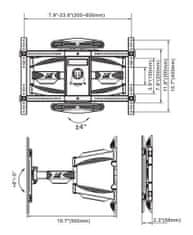 Bass Polska Univerzalni gibljiv TV nosilec 45-70″ do 46kg