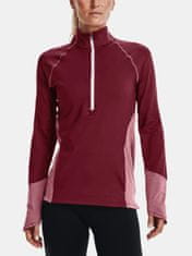 Under Armour Pulover UA ColdGear 1/2 Zip-RED XS