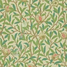 MORRIS & CO. Tapeta PTICA & GRANATNO JABOLKO 212539, kolekcija ARCHIVE WALLPAPERS, lovorov krem