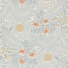 MORRIS & CO. Tapeta LARKSPUR 212556, kolekcija ARCHIVE WALLPAPERS, skrilasto rjava