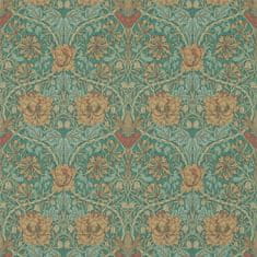 MORRIS & CO. Tapeta HONEYSUCKLE & TULIP 214704, kolekcija ARCHIVE WALLPAPERS, emerald russet