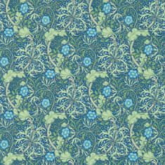 MORRIS & CO. Tapeta MORRIS SEAWEED 214713, kolekcija ARCHIVE WALLPAPERS, kobalt timijan