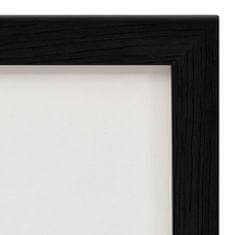 Vidaxl Dvodelni okvir za fotografije, črn, 2 x (13x18 cm)