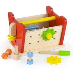 Viga Toys  Toys Lesena DIY delavnica z orodji za Montessori izobraževanje