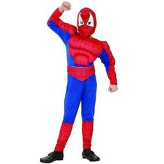 TomatShop Spiderman z mišicami otroški kostum, M