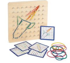 Small foot majhna noga Lesena deska Geoboard