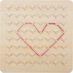 Small foot majhna noga Lesena deska Geoboard