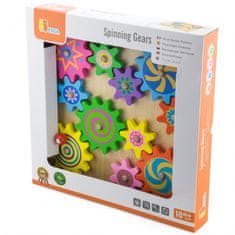 Viga Toys  izobraževalna lesena tabla Twisted Gears FSC Montessori certifikat