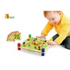 Viga Toys VIGA Montessori lesena izobraževalna igra Sledi in sledenje