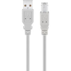 Goobay kabel, USB-A 2.0 (M), USB-B 2.0 (M), 1,8 m, siv