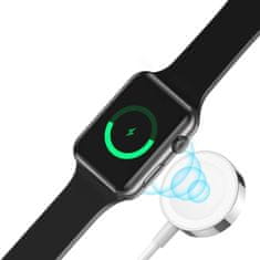 slomart joyroom brezžični polnilec qi 2,5 W za uro apple watch 0,3 m bel (s-iw003s white)