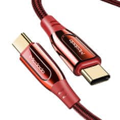 Mcdodo MCDODO FROST KABEL USB TYPE C PD 2.0 QC 4.0 5A 100W 2M RDEČI CA-8124