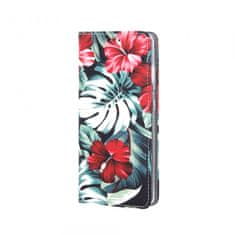 Havana Trendy Flower ovitek za Samsung Galaxy A32 A326 5G, preklopni, črno-rdeč