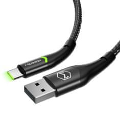 Mcdodo MCDODO KABEL VELIČASTNEGA USB-C LED 1M ČRNA CA-7960