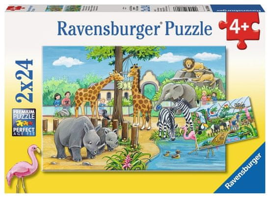 Ravensburger Puzzle Welcome to the Zoo 2x24 kosov