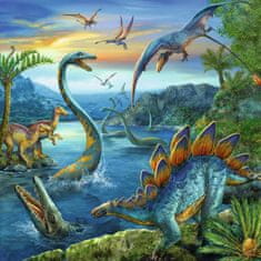 Ravensburger Puzzle Neverjetni dinozavri 3x49 kosov