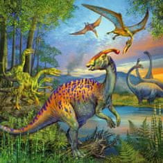 Ravensburger Puzzle Neverjetni dinozavri 3x49 kosov