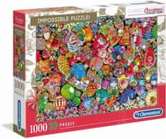 Clementoni Puzzle Impossible: Peneči božič 1000 kosov