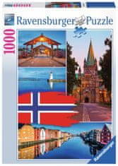 Ravensburger Puzzle Trondheim kolaž, Norveška 1000 kosov