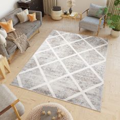 Chemex Carpet Valley Two Level Vintage G873D L_ D_Vizon Siva 80x150 cm