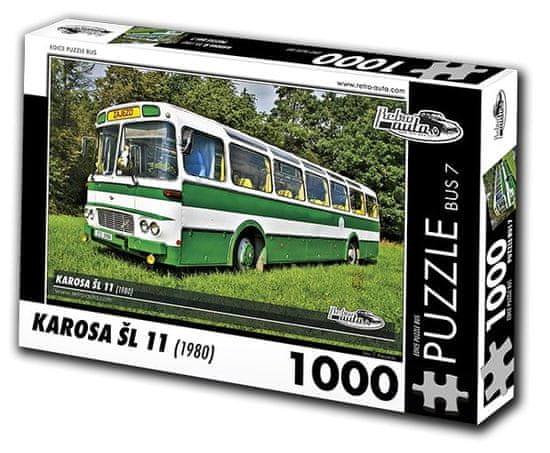 RETRO-AUTA© Puzzle BUS št. 7 Karosa ŠL 11 (1980) 1000 kosov