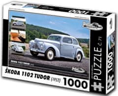 RETRO-AUTA© Puzzle št. 71 Škoda 1102 TUDOR (1952) 1000 kosov