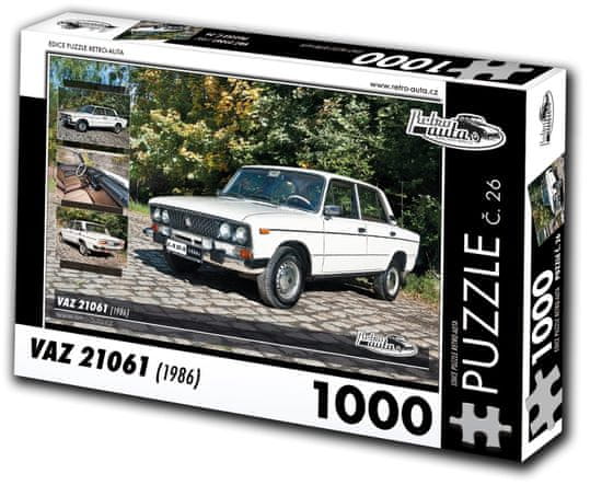 RETRO-AUTA© Puzzle št. 26 Vaz 21061 (1986) 1000 kosov