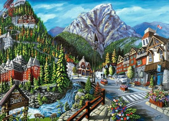 Ravensburger Puzzle Dobrodošli v Banffu 1000 kosov