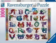 Ravensburger Puzzle Zmaj abeceda 1000 kosov