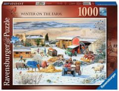 Ravensburger Puzzle Zima na kmetiji 1000 kosov