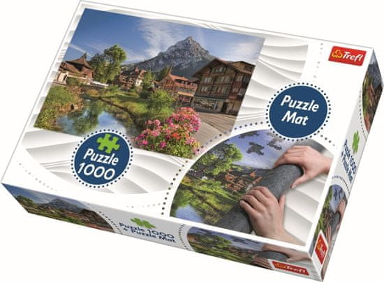 Trefl Puzzle Poletne Alpe 1000 kosov + Podloga za sestavljanko