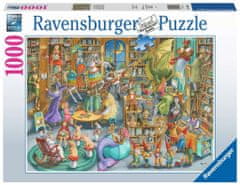 Ravensburger Puzzle Polnoč v knjižnici 1000 kosov